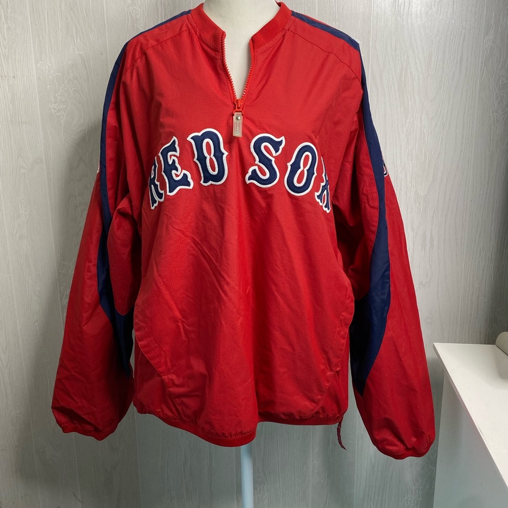 Majestic•MLB•Red Sox•Jacket•Warm Up•Size M